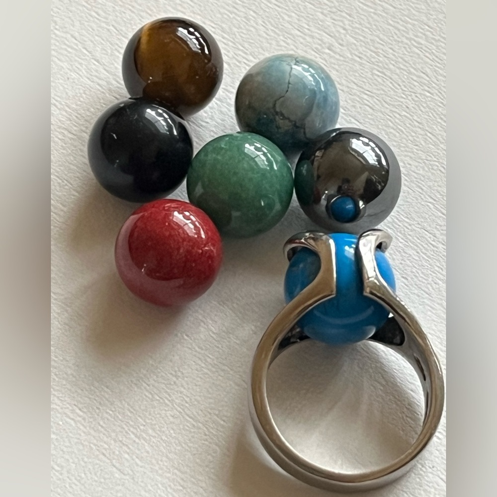 Legend Bead Interchangeable Sterling silver Ring